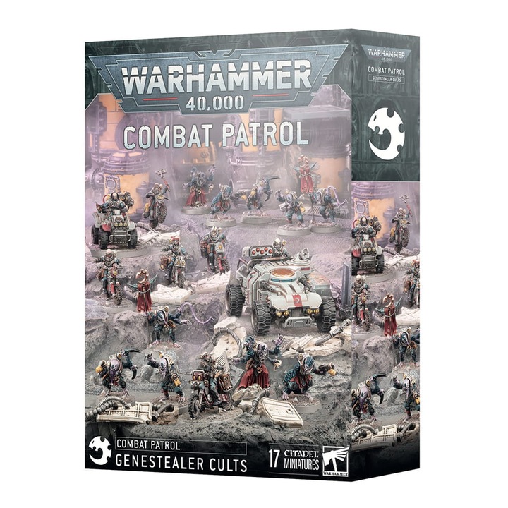 Семейна игра, Warhammer 40000 Game Expansion Combat Patrol Genestealer Cults Games Workshop 17 модела за изграждане Сив