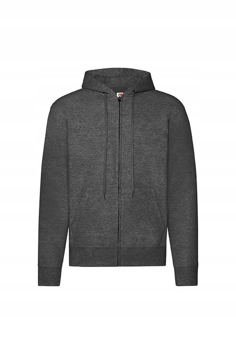 Férfi kapucnis pulóver, Fruit of the Loom, Pamut, Sötétszürke, L INTL