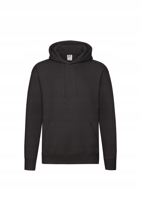 Fruit of the Loom kapucnis, pamut, Fekete