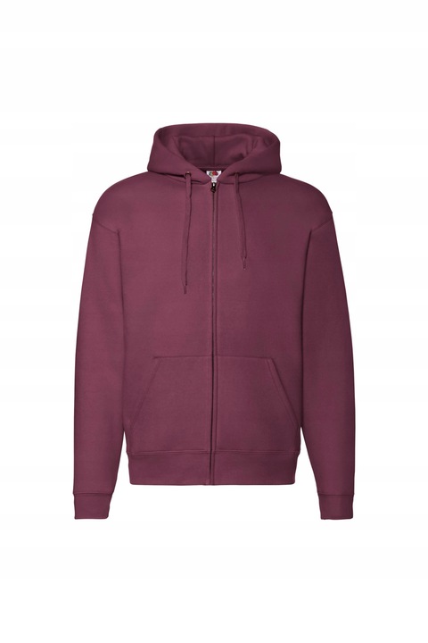 Fruit of the Loom Premium pulóver kapucnival, Bordó