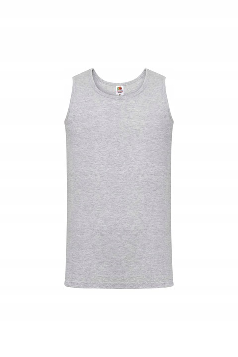 Fruit of the Loom Athletic Vest ujjatlan póló, pamut, világosszürke, Szürke