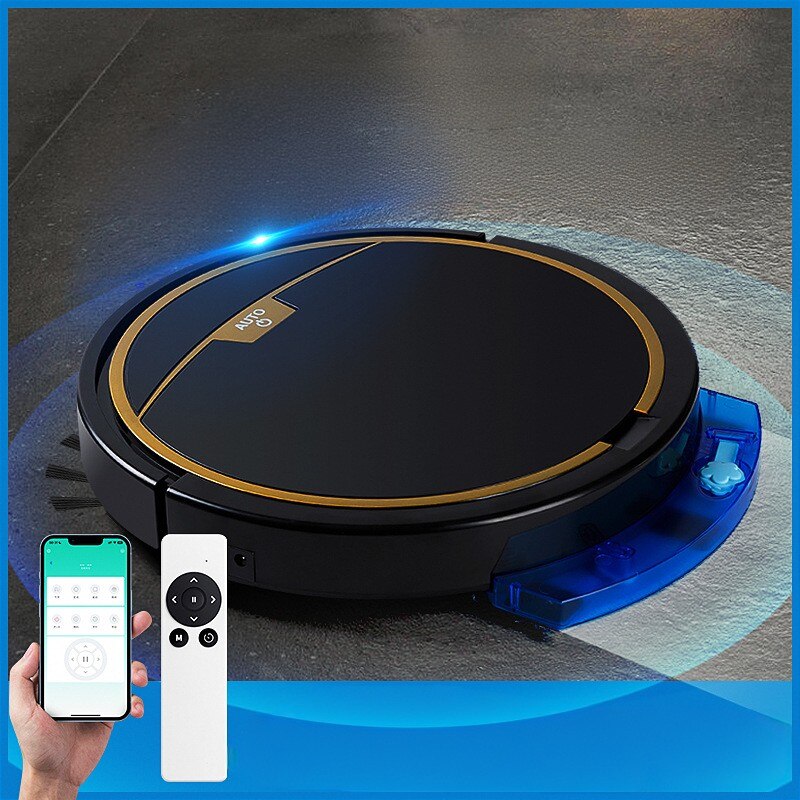 Robot de maturat, pornire cu un singur buton, aspiratie puternica, maturat, aspirat, mop trei in unul, cutie de colectare a prafului cu capacitate mare, telecomanda, zgomot redus, cip inteligent