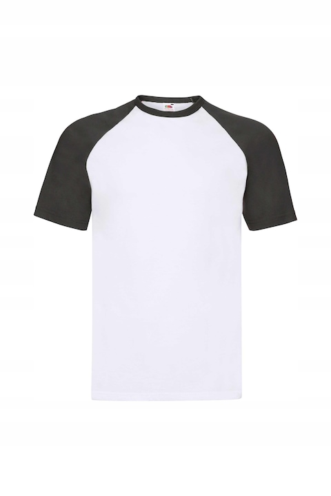 Ferfi pamut polok, Fruit of the Loom, Fehér/Fekete