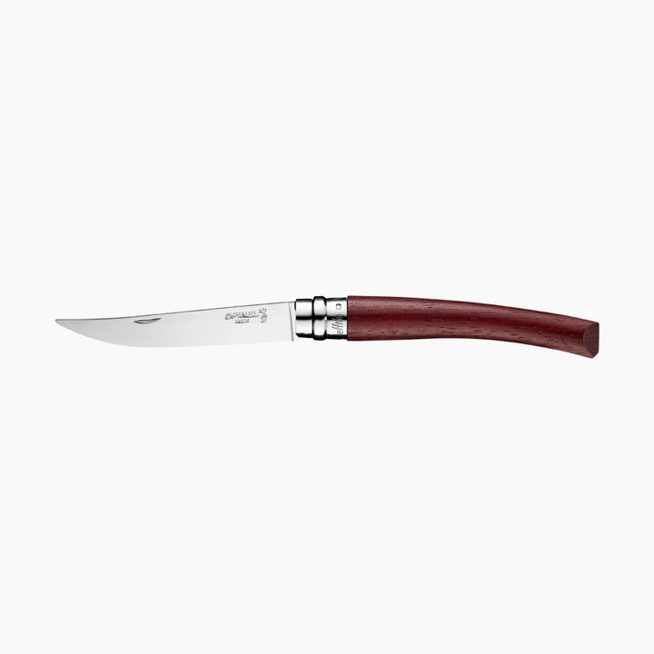 Briceag Opinel Nr 10 Padouk, Slim, Pentru Filetat, Lama Otel Inox 10cm, 002555