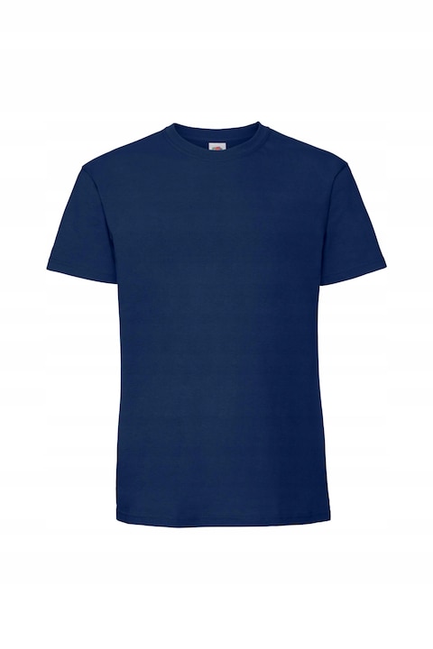 Férfi sötétkék pamut póló, Tengerészkék