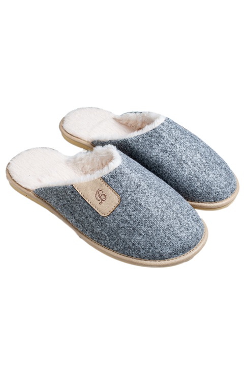 Papuci de casa de dama, Belsta, inblanitzi, Bej, 37