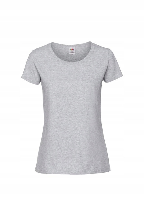 Fruit of the Loom póló, pamut, női, szürke, Sötétszürke