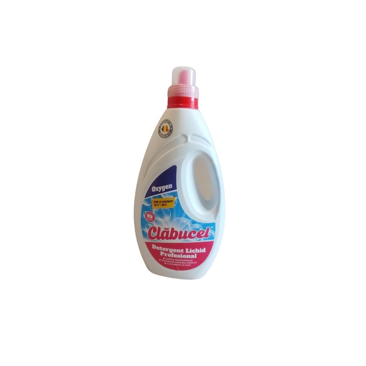 Detergent de rufe lichid gel profesional Clabucel pentru rufe albe si colorate 3L – Oxygen