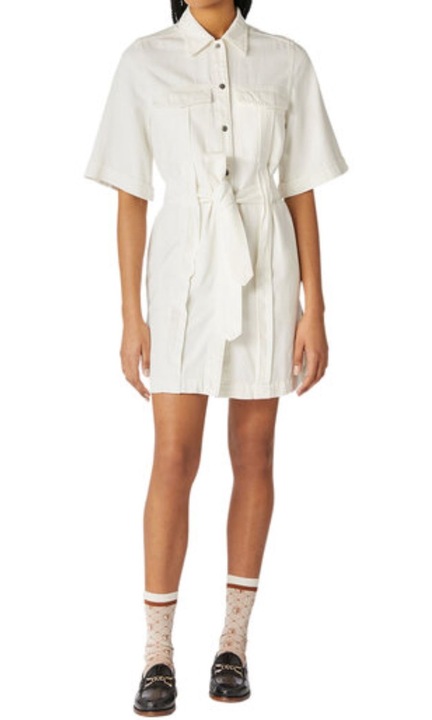 Rochie dama, Tru Trussardi, Bumbac, Alb, M INTL