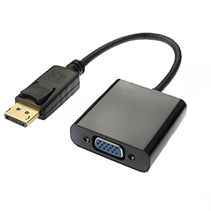 Cablu adaptor DisplayPort la VGA mama contacte aurite 0.2m