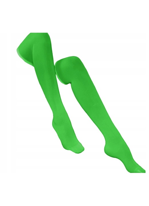 Ciorapi lungi dama, verde, poliester, universal