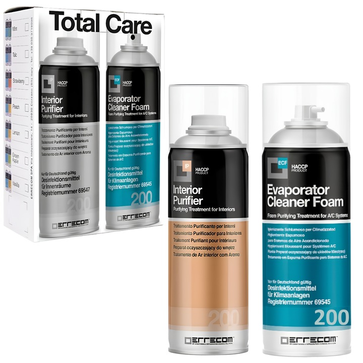 Пречиствател на въздух, освежаване на климатик Total Fresh Peach Errecom 2x 200ml