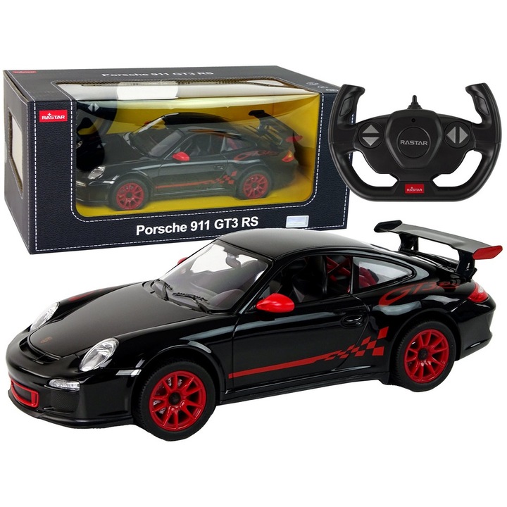 Rastar Porsche 911 GT3 RS fekete távirányítós autó