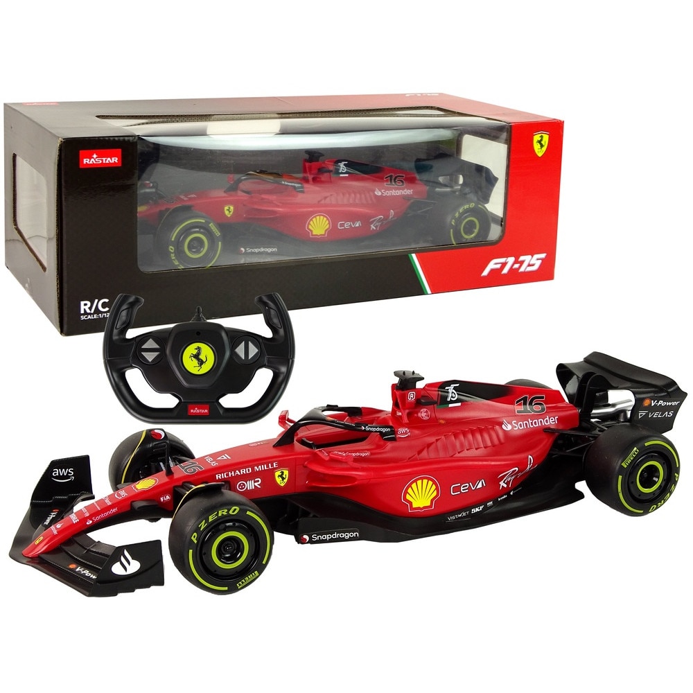 Masinuta R/C Rastar Ferrari F1, 1:12, rosu, 47x11x16cm - eMAG.ro