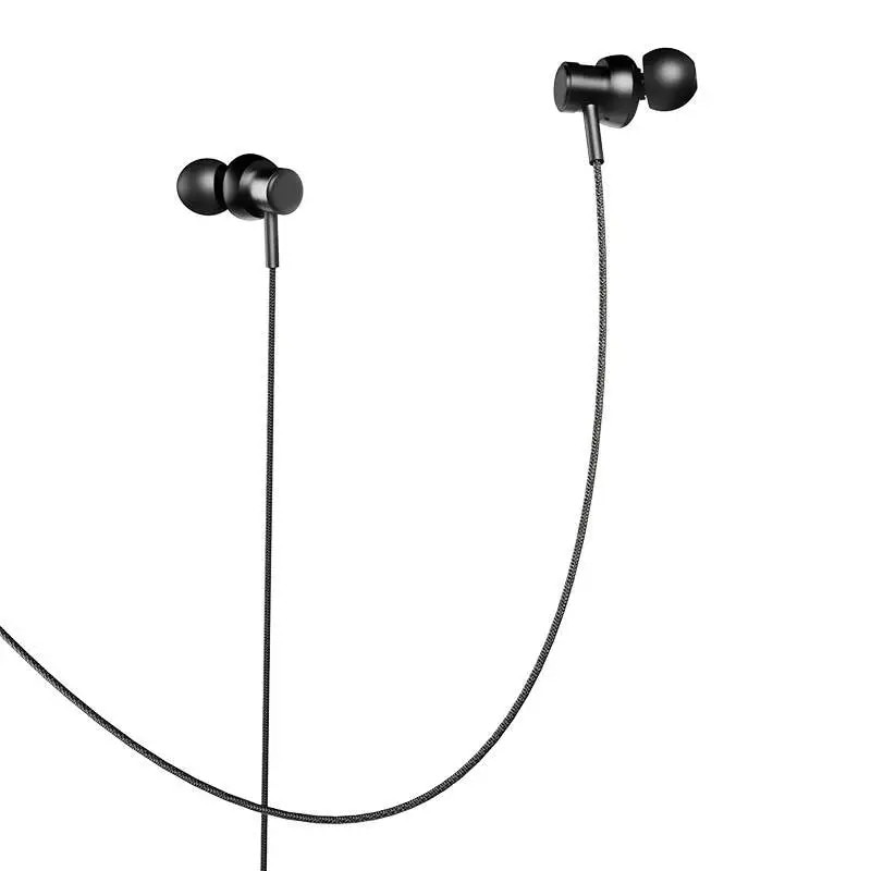 Casti audio cu microfon HiFuture Hi5, In-ear, Control pe fir, USB-C, Lungime cablu 1.2m, Negru