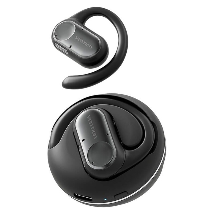 Vention OpenBeat O11 vezeték nélküli fejhallgató, Bluetooth 5.3, USB-C, fekete