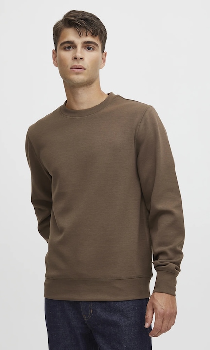 Férfi pulóver, Casual Friday, viszkóz/poliészter/elasztán, barna, Barna