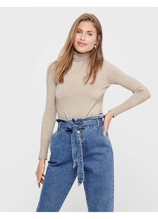 Női pulóver, Csak, Viszkóz, Krém, Krémszín