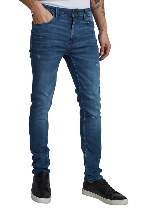 Férfi karcsú farmer, BLEND, Pamut, Sötétkék, Kék