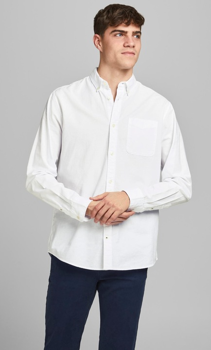 Jack & Jones, Szűk fazonú pamuting, Fehér