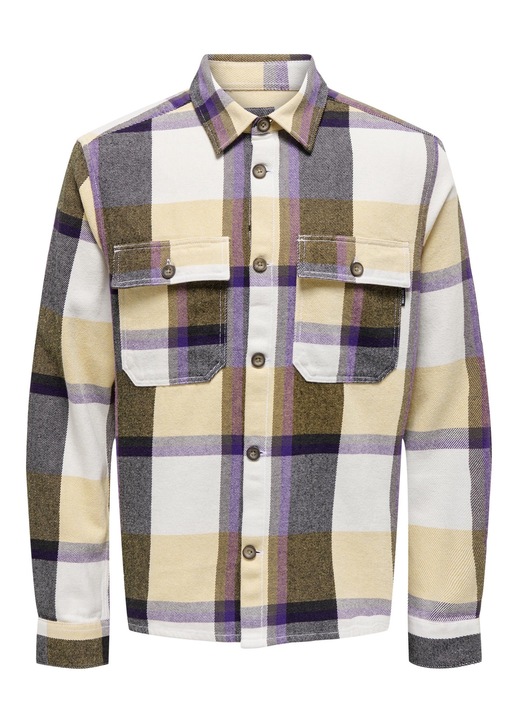 Only & Sons férfi pamut ing, Bézs