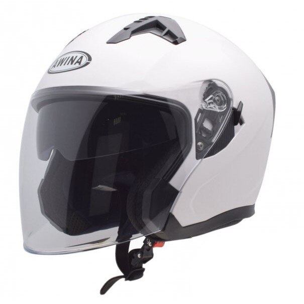 Casca moto semi-integrala Jk528, culoare alb, marime M - eMAG.ro