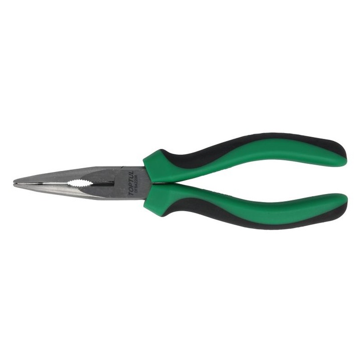 Дълги клещи с извит връх TOPTUL, размер 8 инча
