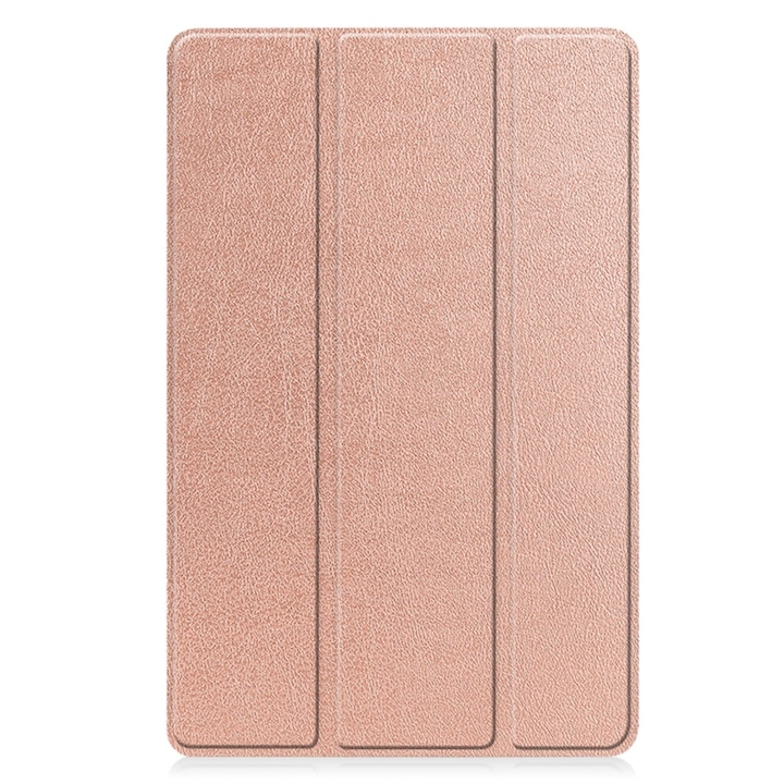 Husa compatibila cu Samsung Galaxy Tab A8 (2021), 10.5 inchi, Tip carte, Bounce Comando, Protectie completa, Stand, Rose Gold