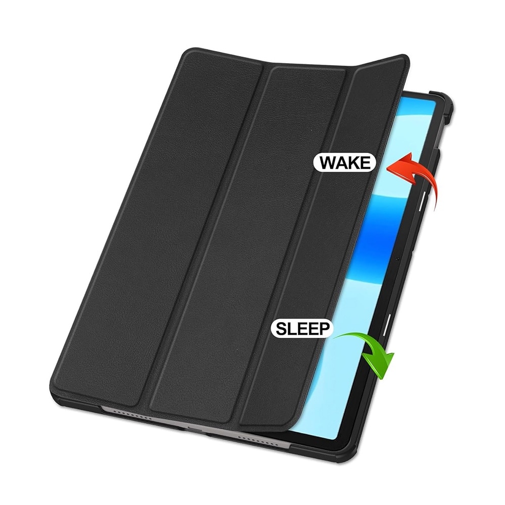 Husa compatibila cu iPad Air 13 (2024), 13.0 inchi, Tip carte, Bounce Technology, Functie Wake/ Sleep, Comando Stand, Protectie completa, Negru