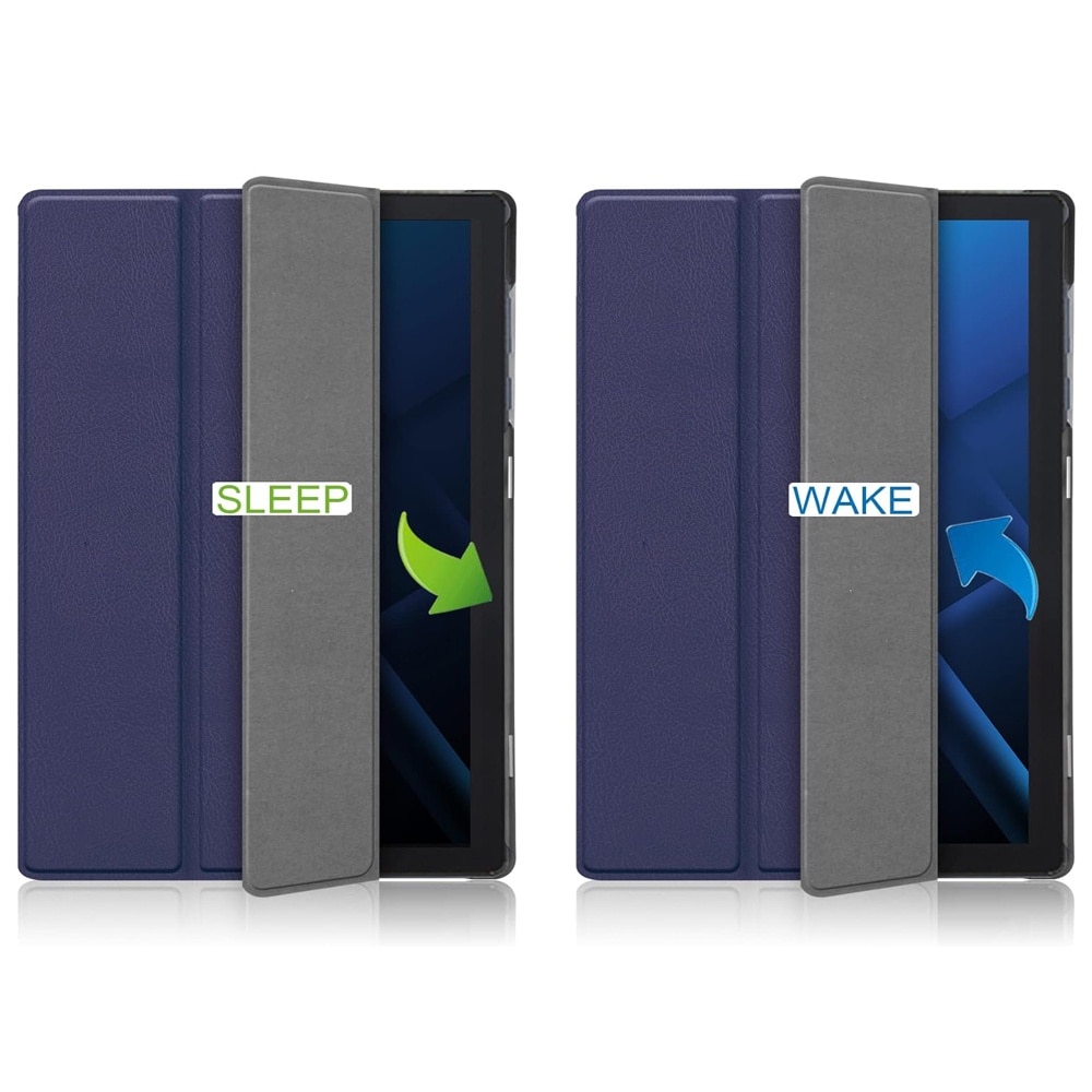 Husa compatibila cu Apple iPad Pro 13 (2024), 13.0 inchi, Tip carte, Bounce Technology, Functie Wake/ Sleep, Comando Stand, Protectie completa, Albastru
