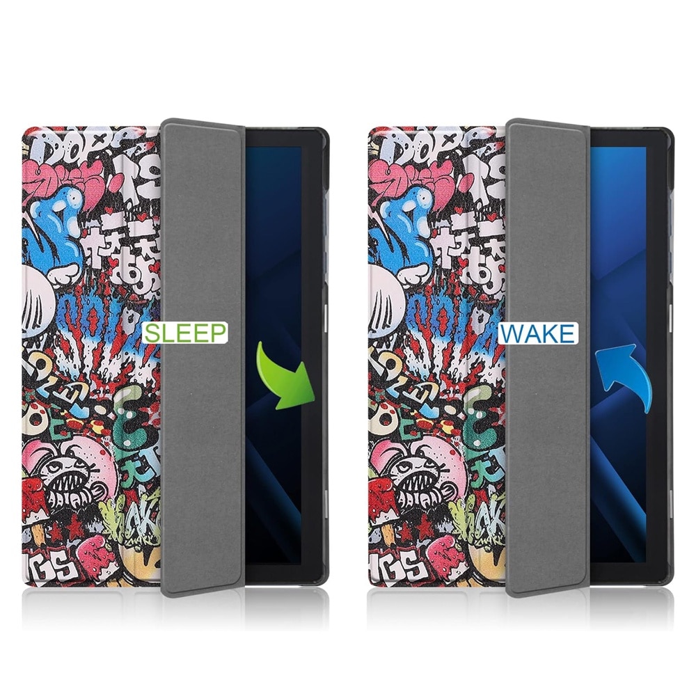 Husa compatibila cu Apple iPad Pro 13 (2024), 13.0 inchi, Tip carte, Bounce Technology, Functie Wake/ Sleep, Comando Stand, Protectie completa, Multicolor