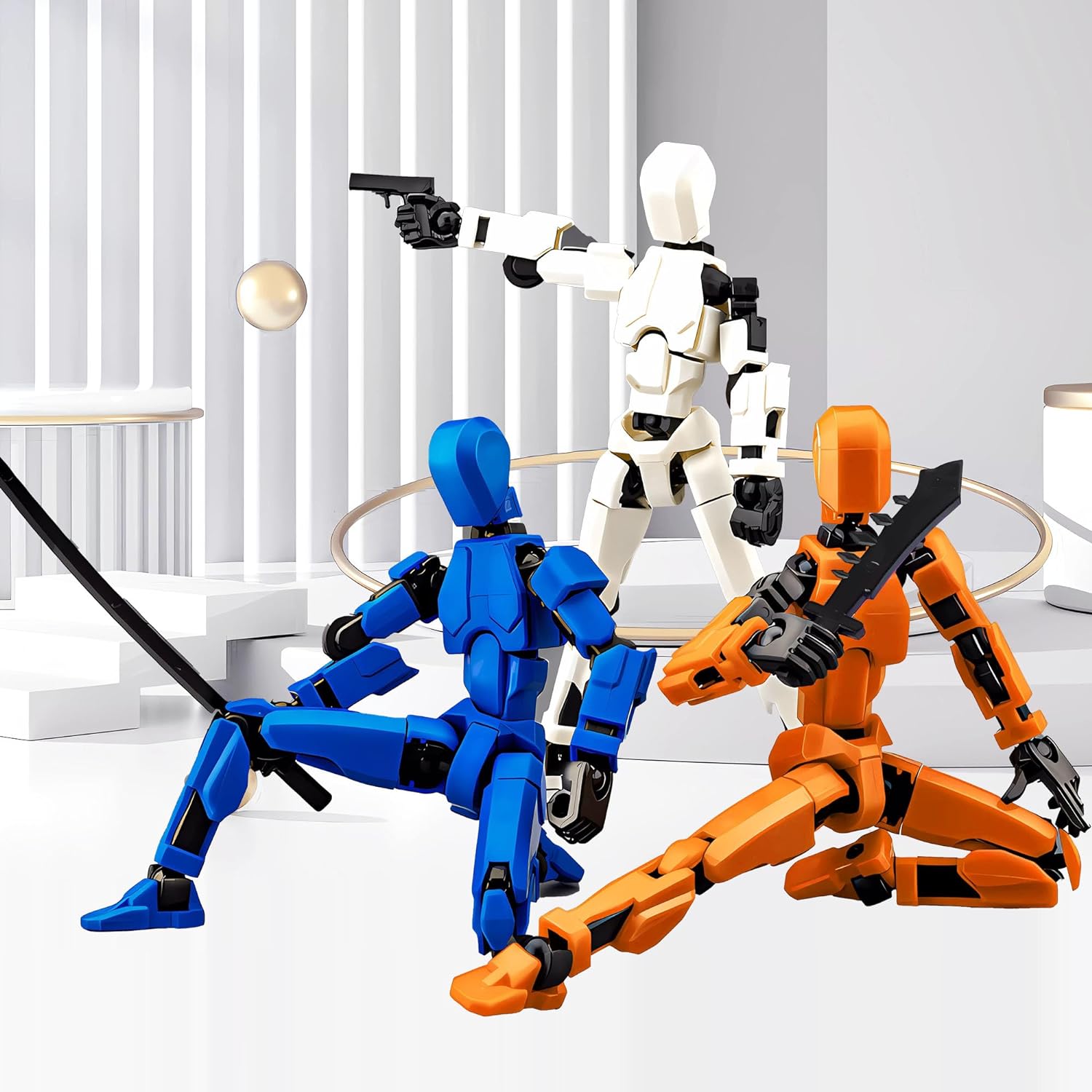 Set 3 figurina articulata tip robot Titan 13, Yingyun®, cu