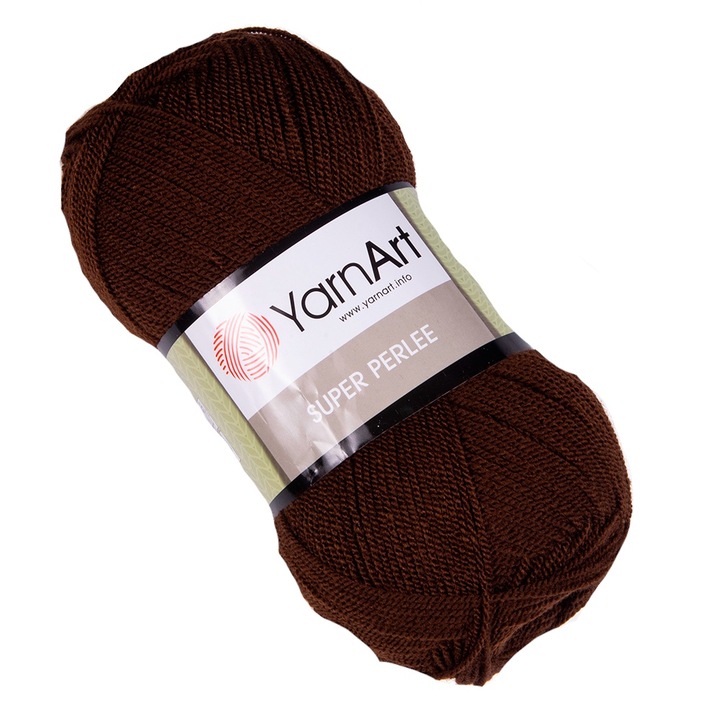Fir Textil YarnArt Super Perlee 05, maro, pentru crosetat si tricotat, acril, 400 m