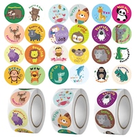 Set de 1500 Stickere Motivationale pentru Recompensa, Multicolor, 3 Role, 24 Designuri Diferite