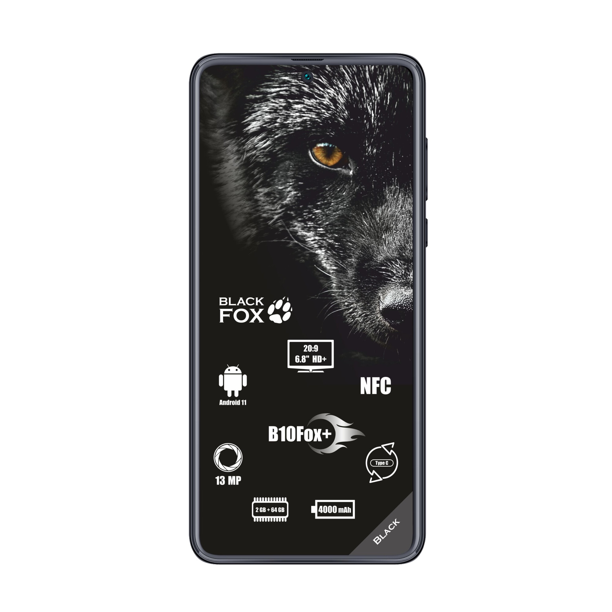 Smartphone Black Fox B10 64GB, Dual SIM, grafit