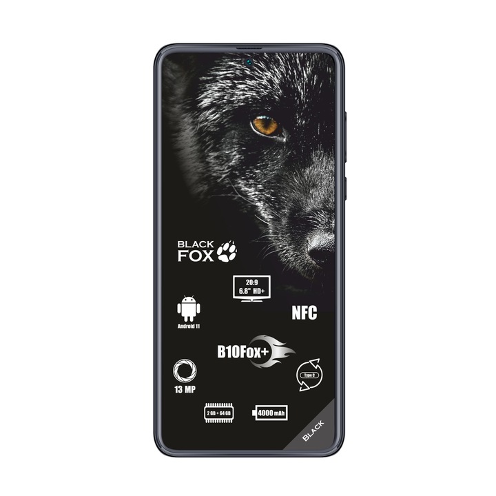 Smartphone Black Fox B10 64GB, Dual SIM, grafit