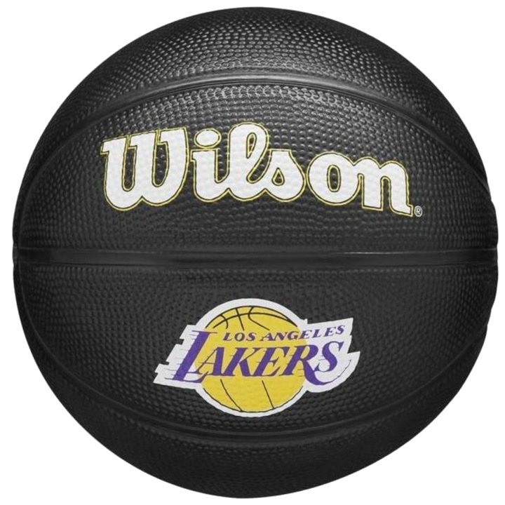 Minge baschet, Wilson Team Tribute Los Angeles Lakers Mini Ball WZ4017601XB, Negru, 3