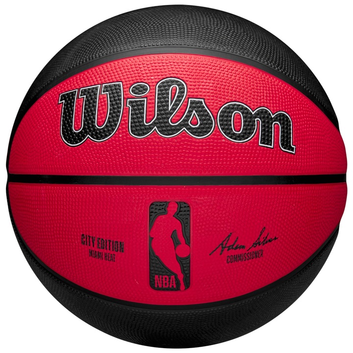Kosárlabda, Wilson NBA Team City Edition Miami Heat Out Ball WZ4024216XB, piros, 7
