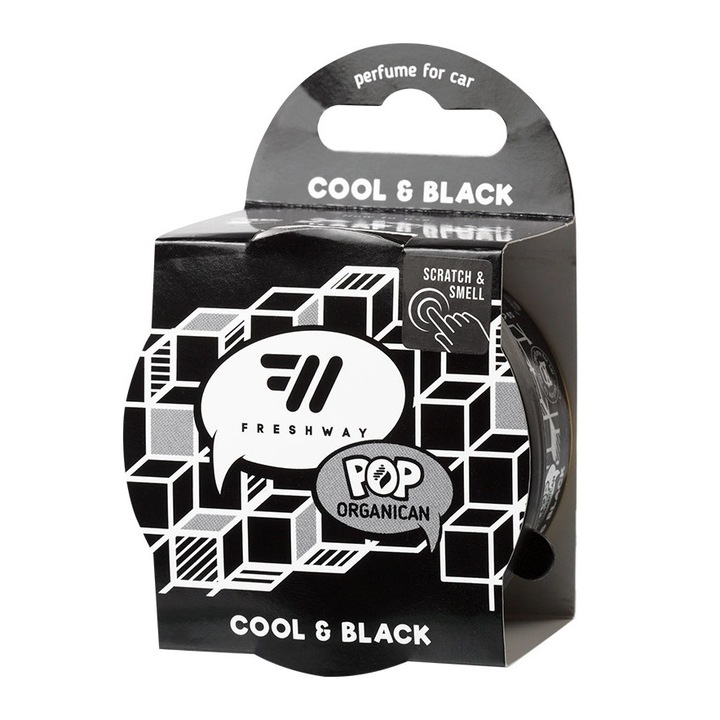 Odorizant auto, FRESH WAY, ORGANICAN, Cool & Black