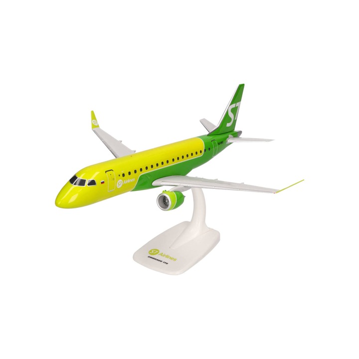 Macheta avion Embraer E170, S7 Airlines, scara 1/100, Herpa