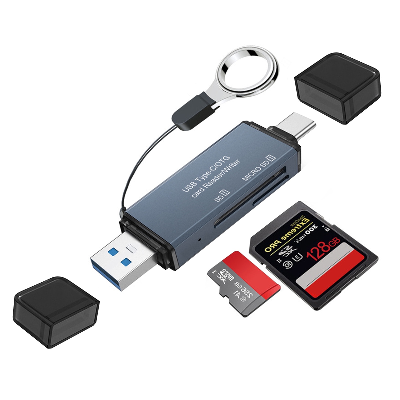 Cititor de carduri, SINBINTA, 2-in-1, SD/TF, Mufa USB A la USB