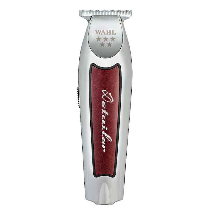 Машинка Wahl Cordless Detailer Wide LI, T-Blade, 100 минути автономия, сиво/червено