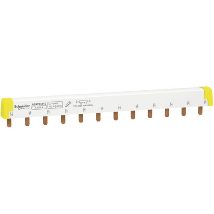 Bara Busbar Tip Pieptene Schneider Acti9 1p+n 100a 24x, Pentru Tablouri Electrice
