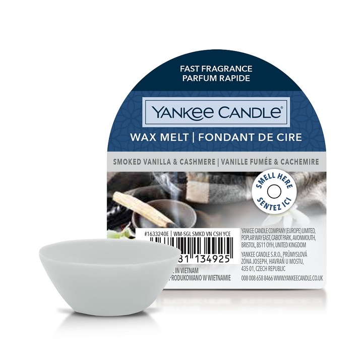 Ceara Parfumata Smoked Vanilla & Cashmere, Yankee Candle