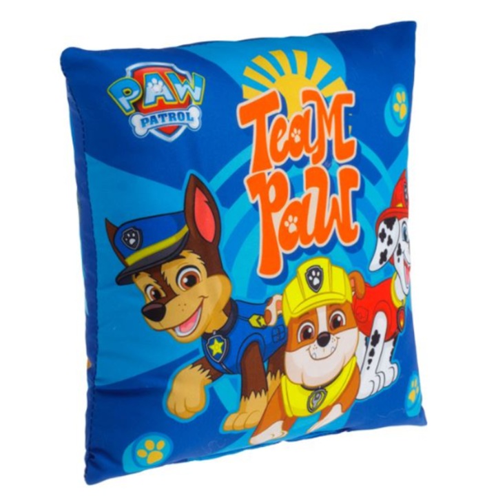 Paw Patrol kék díszpárna, 30x30cm