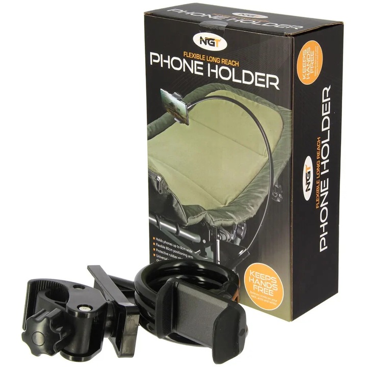 Suport Telefon NGT Cu Adaptor pentru Scaun si Brat Flexibil