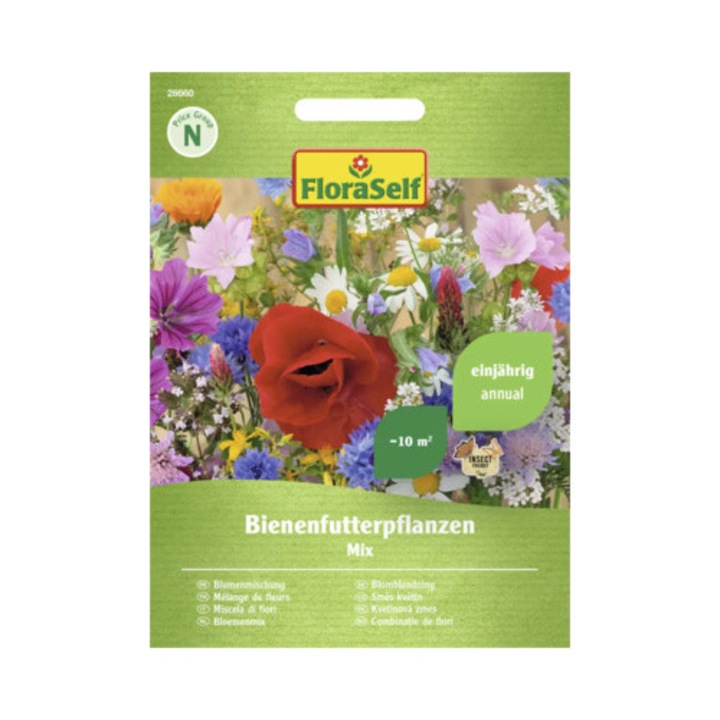 Seminte Flori Floraself Care Atrag Albinele Amestec, 150 g