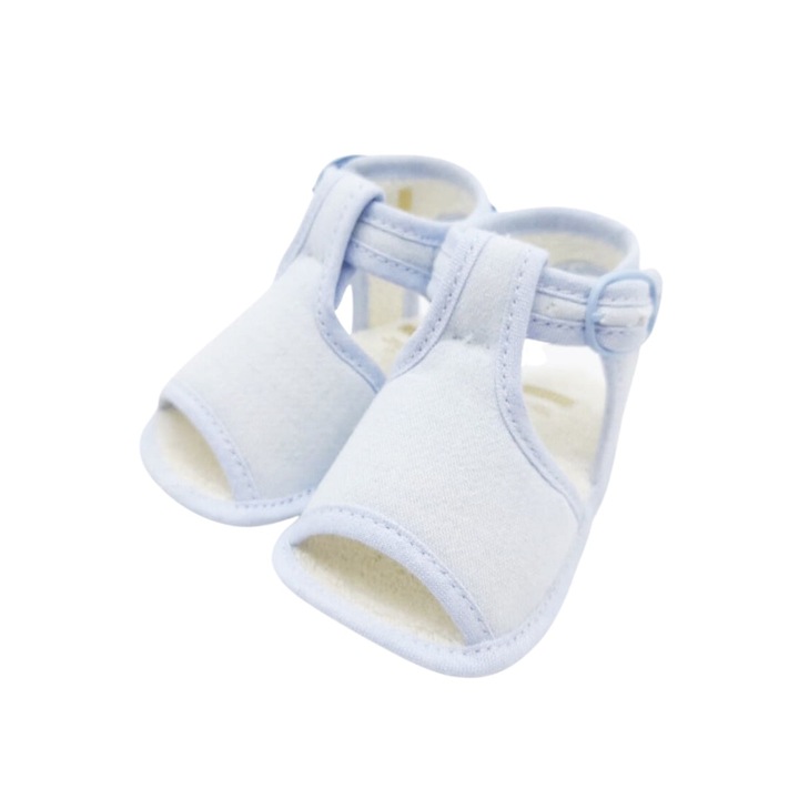 Sandale bebelusi din material textil, Cuquito, 50635, Albastru deschis