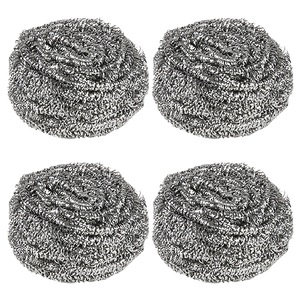 Set 4 Bureti de Sarma Inox Spiralat 30g, Spalatoare metalice, ambalare individuala
