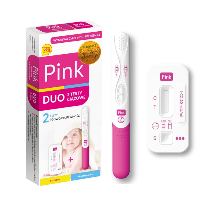 Hydrex Diagnostics, Тест за бременност PINK DUO 2 в 1